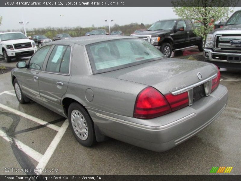 Spruce Green Metallic / Light Flint 2003 Mercury Grand Marquis GS