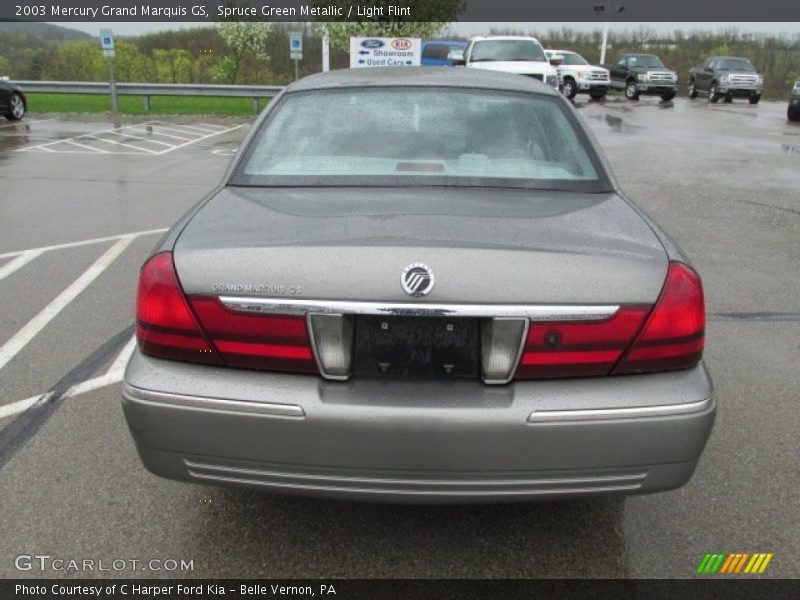 Spruce Green Metallic / Light Flint 2003 Mercury Grand Marquis GS