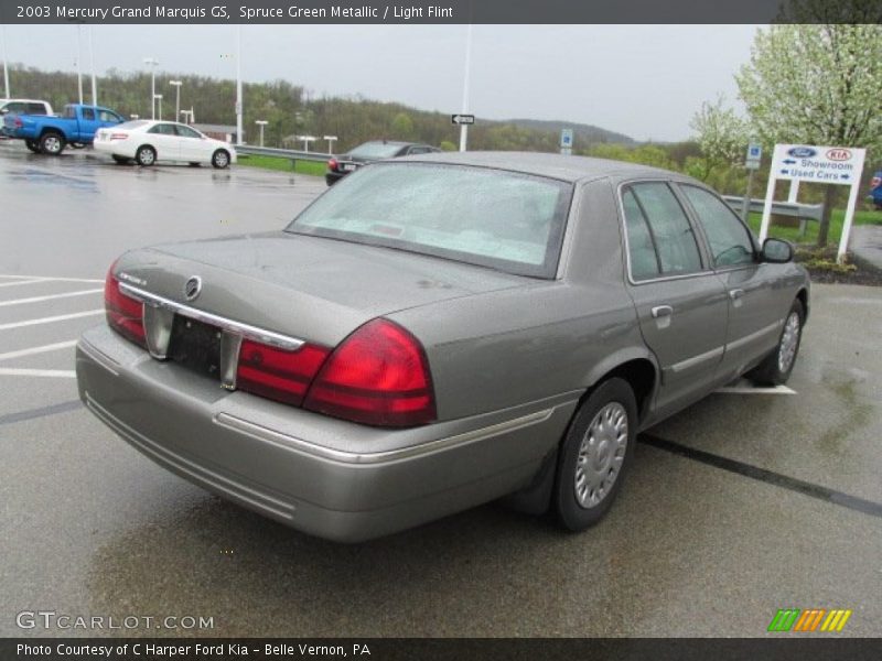 Spruce Green Metallic / Light Flint 2003 Mercury Grand Marquis GS
