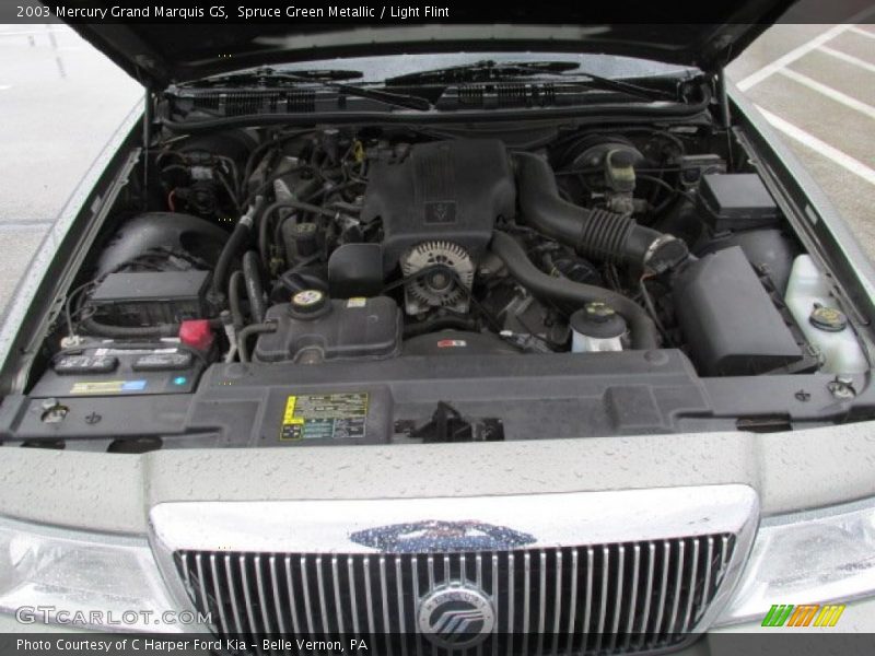 Spruce Green Metallic / Light Flint 2003 Mercury Grand Marquis GS