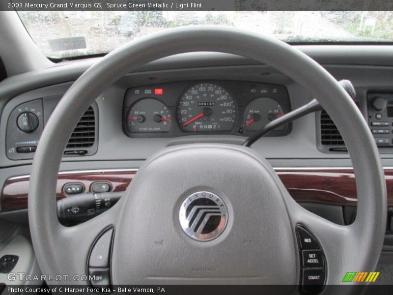 Spruce Green Metallic / Light Flint 2003 Mercury Grand Marquis GS