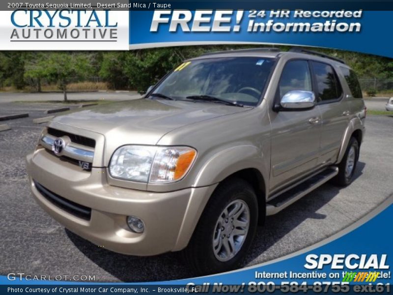Desert Sand Mica / Taupe 2007 Toyota Sequoia Limited