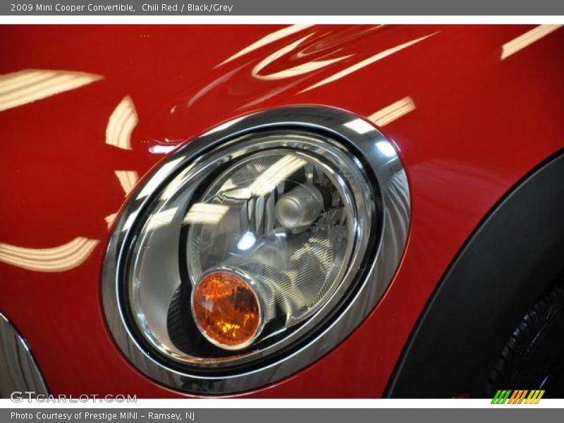 Chili Red / Black/Grey 2009 Mini Cooper Convertible