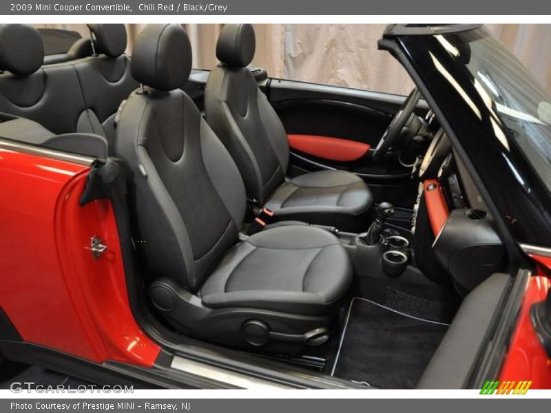 Chili Red / Black/Grey 2009 Mini Cooper Convertible