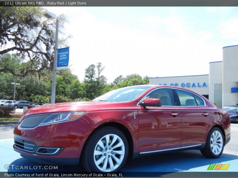 Ruby Red / Light Dune 2013 Lincoln MKS FWD