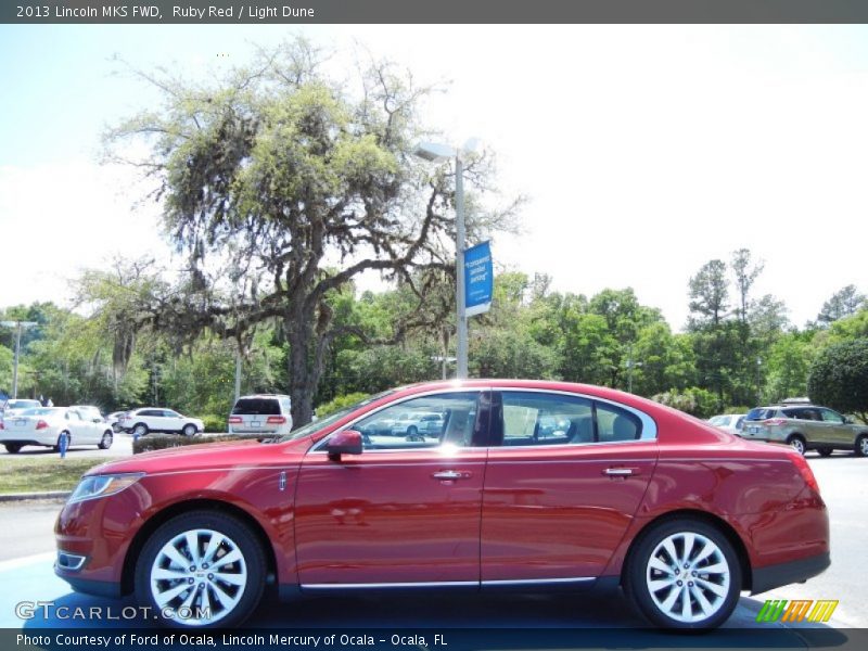 Ruby Red / Light Dune 2013 Lincoln MKS FWD