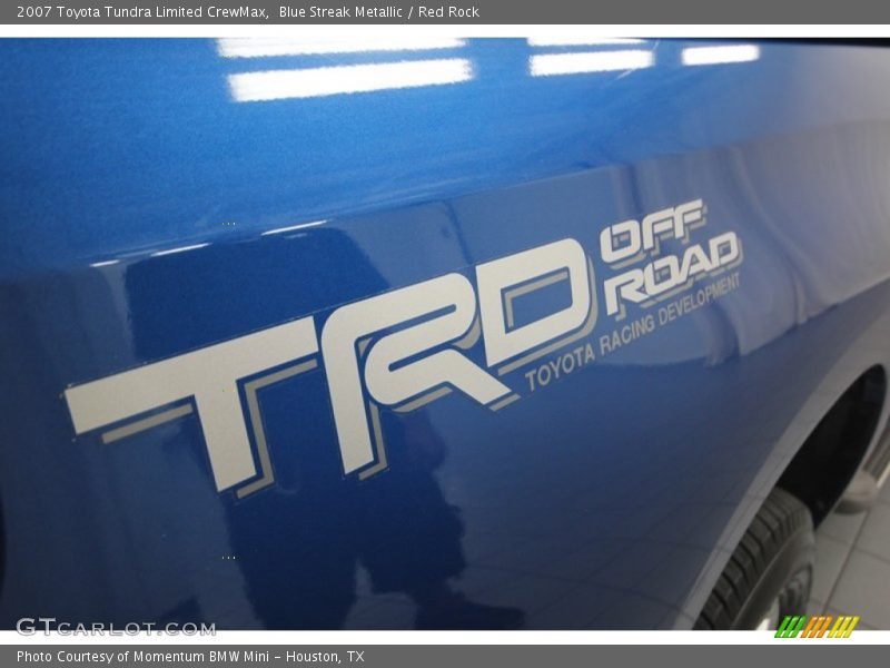 Blue Streak Metallic / Red Rock 2007 Toyota Tundra Limited CrewMax