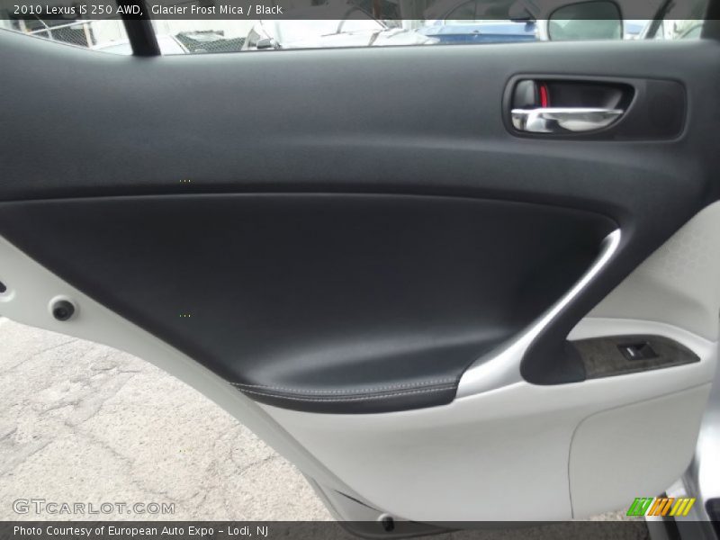 Glacier Frost Mica / Black 2010 Lexus IS 250 AWD