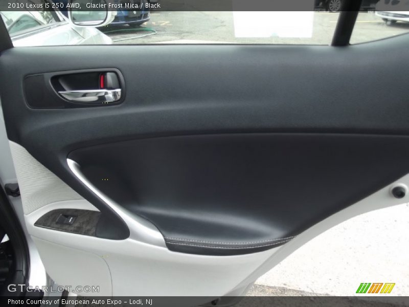 Glacier Frost Mica / Black 2010 Lexus IS 250 AWD