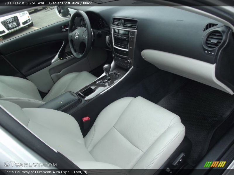 Glacier Frost Mica / Black 2010 Lexus IS 250 AWD