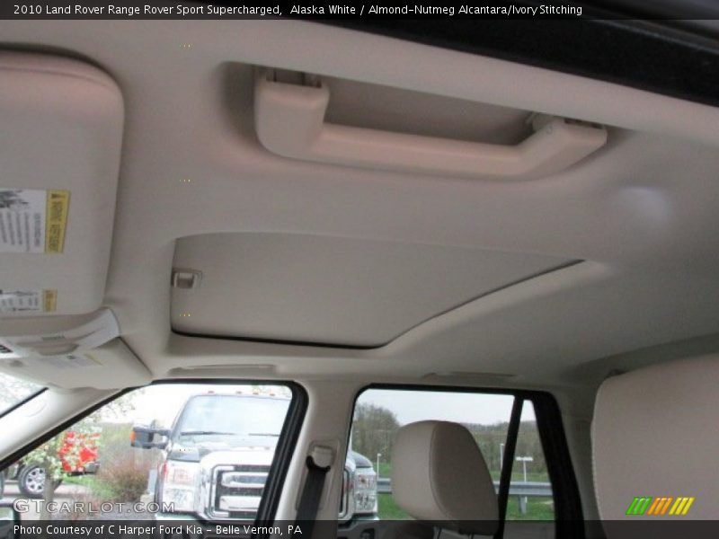 Alaska White / Almond-Nutmeg Alcantara/Ivory Stitching 2010 Land Rover Range Rover Sport Supercharged