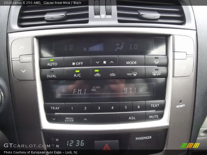 Glacier Frost Mica / Black 2010 Lexus IS 250 AWD