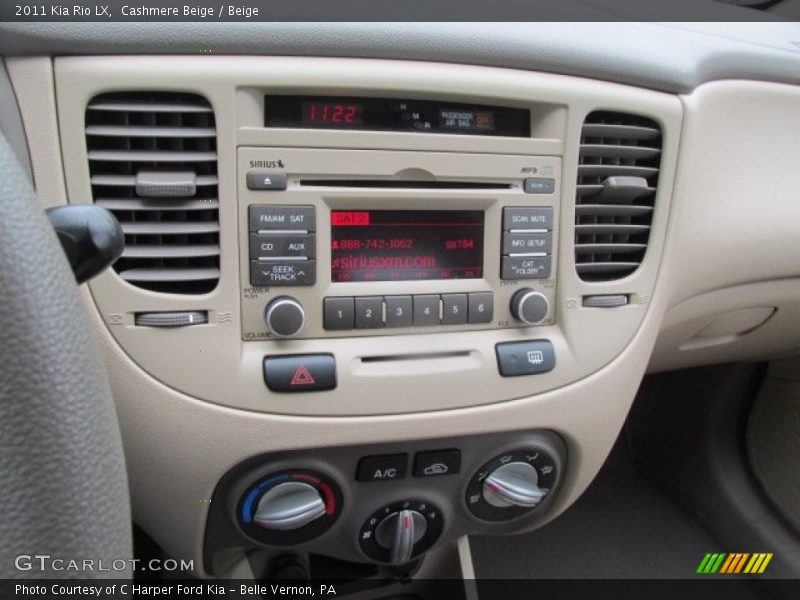 Cashmere Beige / Beige 2011 Kia Rio LX