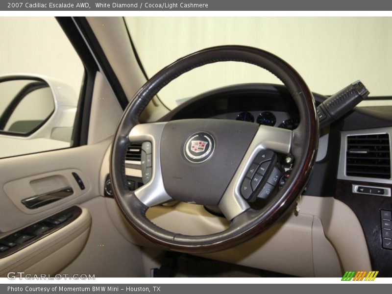 White Diamond / Cocoa/Light Cashmere 2007 Cadillac Escalade AWD