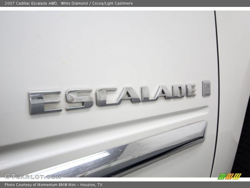 White Diamond / Cocoa/Light Cashmere 2007 Cadillac Escalade AWD