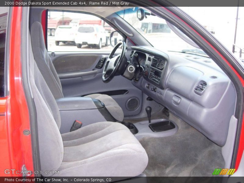 Flame Red / Mist Gray 2000 Dodge Dakota Sport Extended Cab 4x4