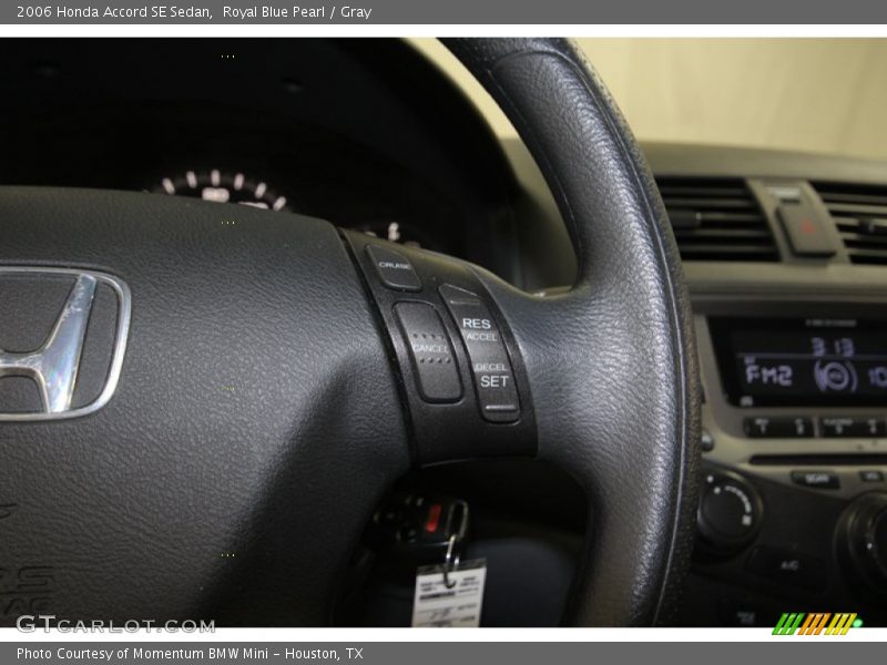 Royal Blue Pearl / Gray 2006 Honda Accord SE Sedan