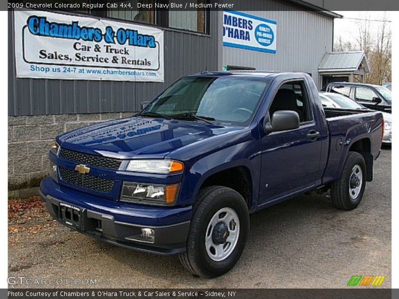 Deep Navy Blue / Medium Pewter 2009 Chevrolet Colorado Regular Cab 4x4