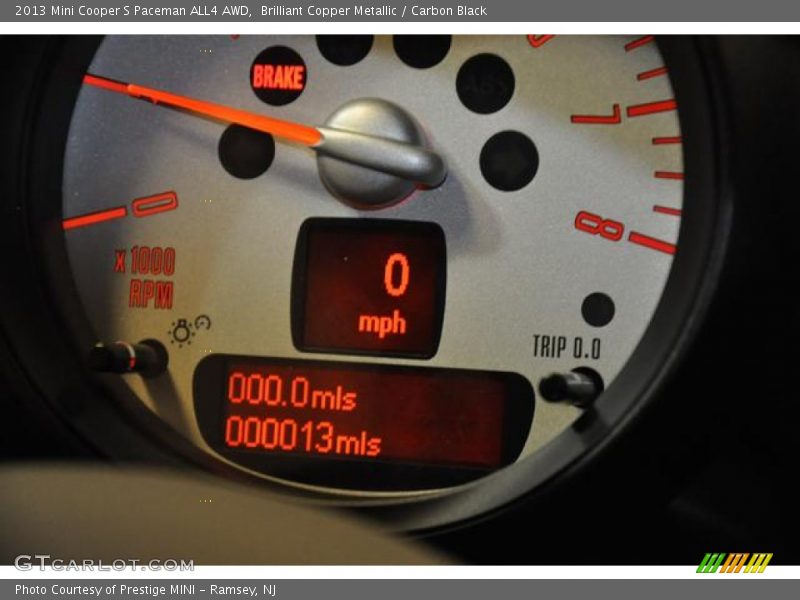 Brilliant Copper Metallic / Carbon Black 2013 Mini Cooper S Paceman ALL4 AWD