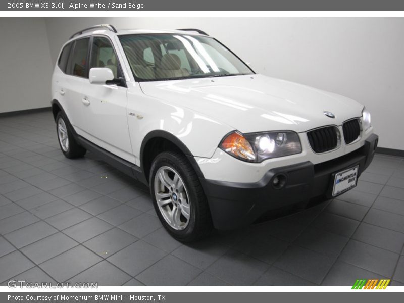 Alpine White / Sand Beige 2005 BMW X3 3.0i