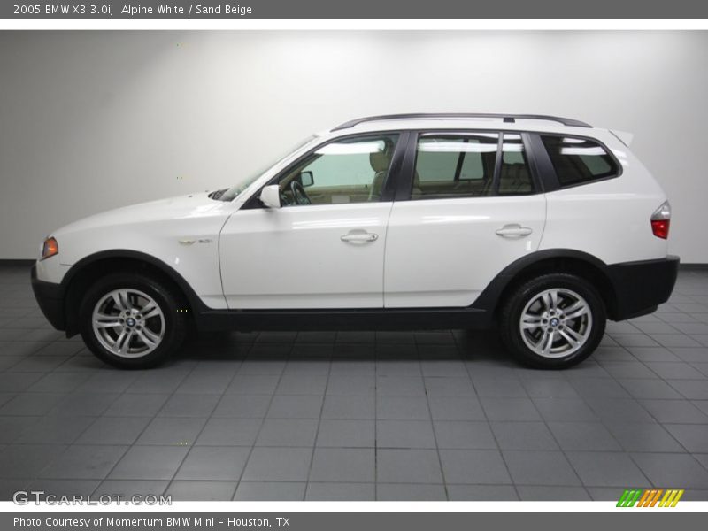 Alpine White / Sand Beige 2005 BMW X3 3.0i