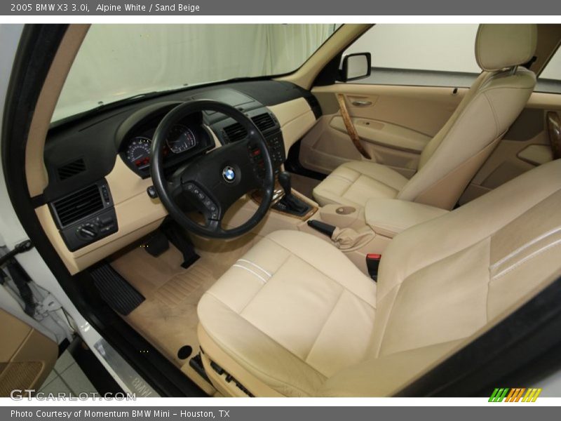 Alpine White / Sand Beige 2005 BMW X3 3.0i