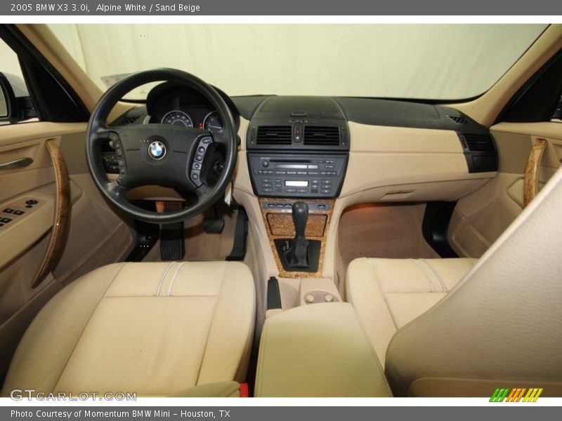 Alpine White / Sand Beige 2005 BMW X3 3.0i