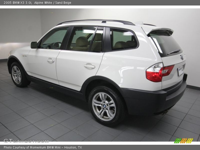Alpine White / Sand Beige 2005 BMW X3 3.0i