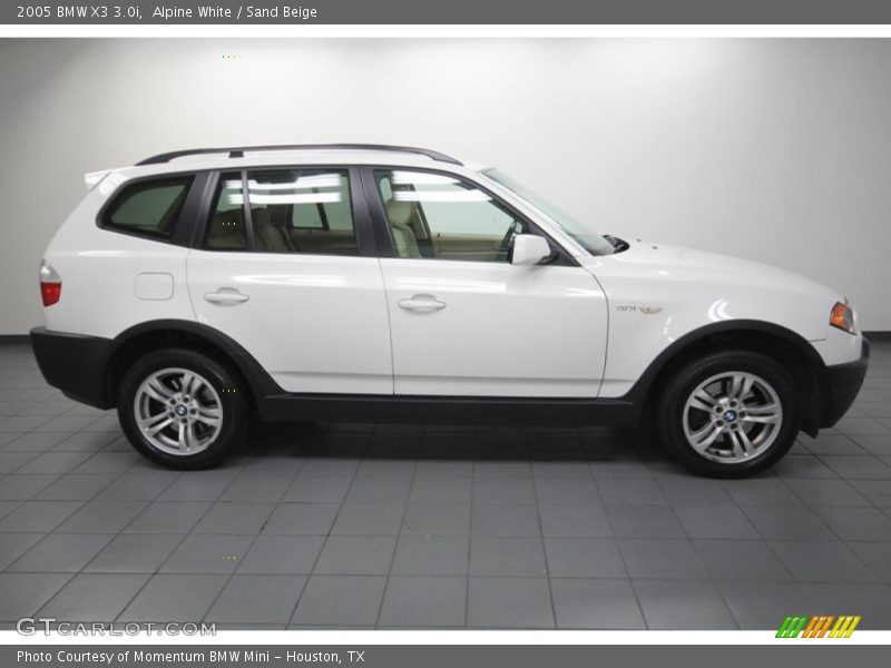 Alpine White / Sand Beige 2005 BMW X3 3.0i