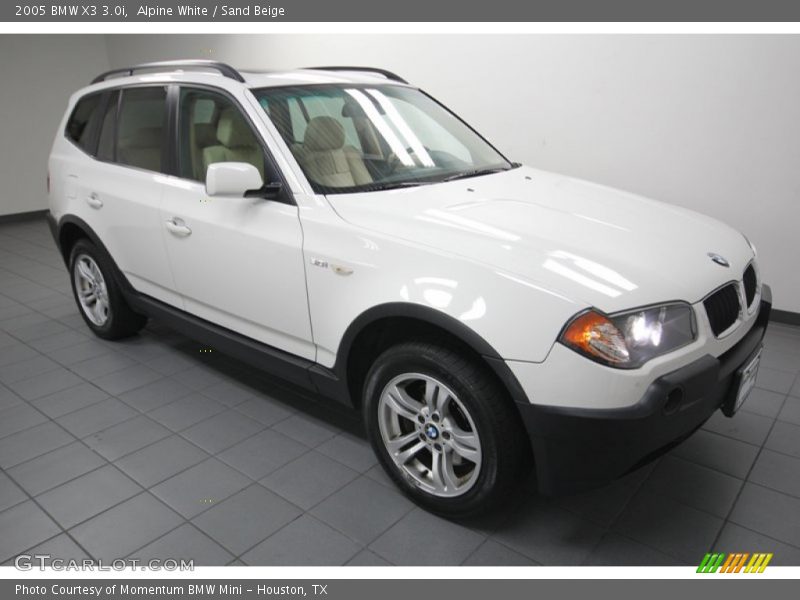 Alpine White / Sand Beige 2005 BMW X3 3.0i