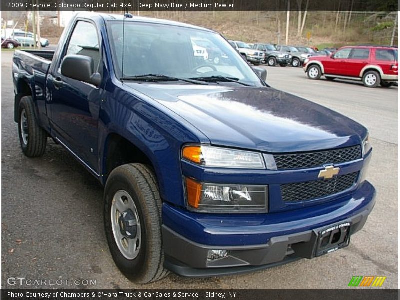Deep Navy Blue / Medium Pewter 2009 Chevrolet Colorado Regular Cab 4x4