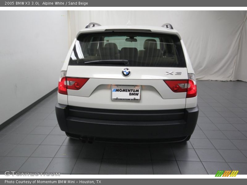 Alpine White / Sand Beige 2005 BMW X3 3.0i