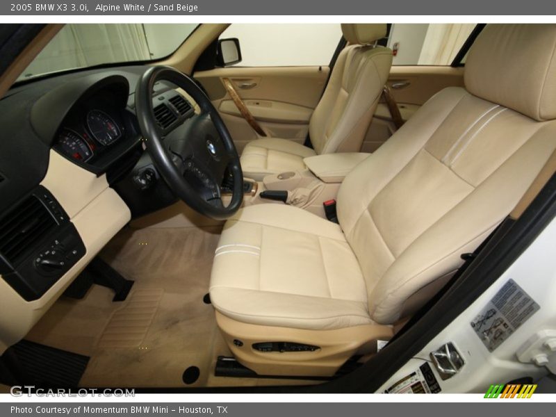 Alpine White / Sand Beige 2005 BMW X3 3.0i