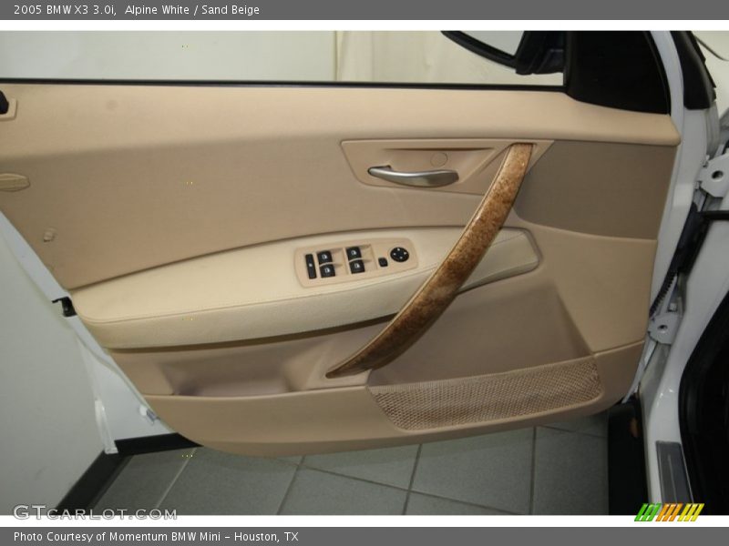 Alpine White / Sand Beige 2005 BMW X3 3.0i
