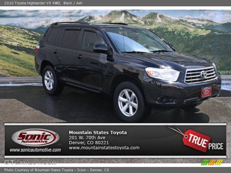 Black / Ash 2010 Toyota Highlander V6 4WD