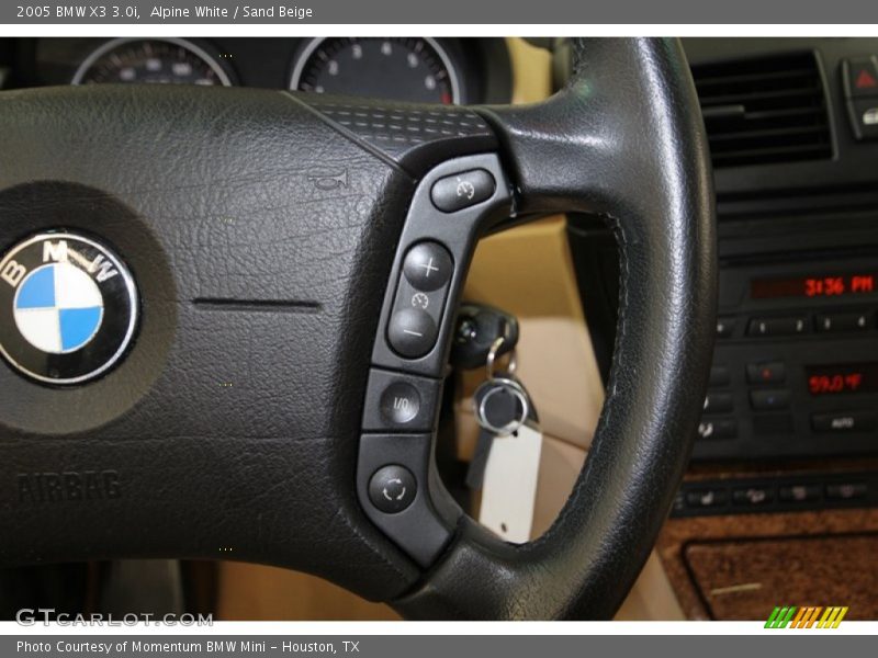 Alpine White / Sand Beige 2005 BMW X3 3.0i