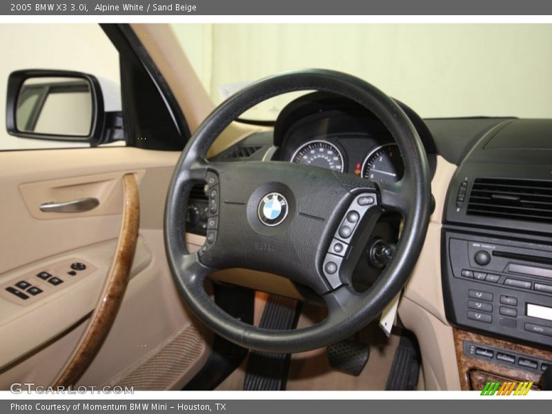 Alpine White / Sand Beige 2005 BMW X3 3.0i
