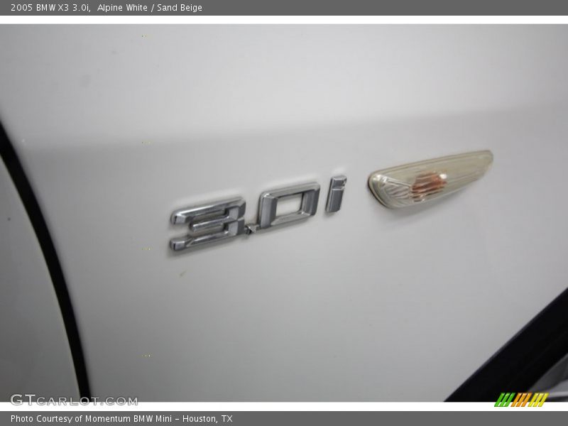 Alpine White / Sand Beige 2005 BMW X3 3.0i