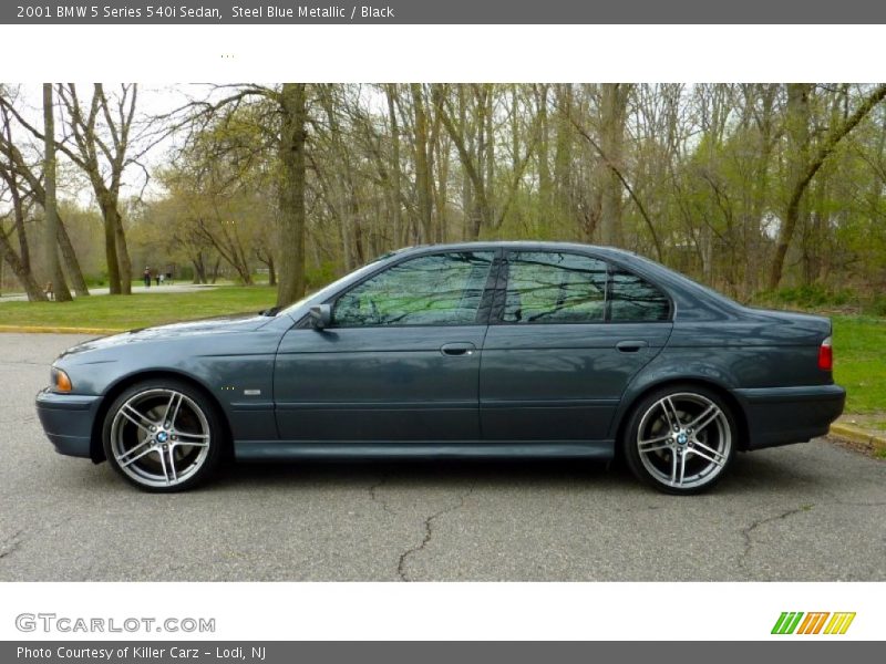 Steel Blue Metallic / Black 2001 BMW 5 Series 540i Sedan