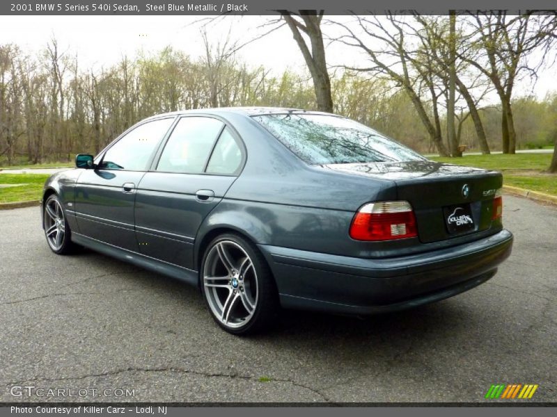 Steel Blue Metallic / Black 2001 BMW 5 Series 540i Sedan