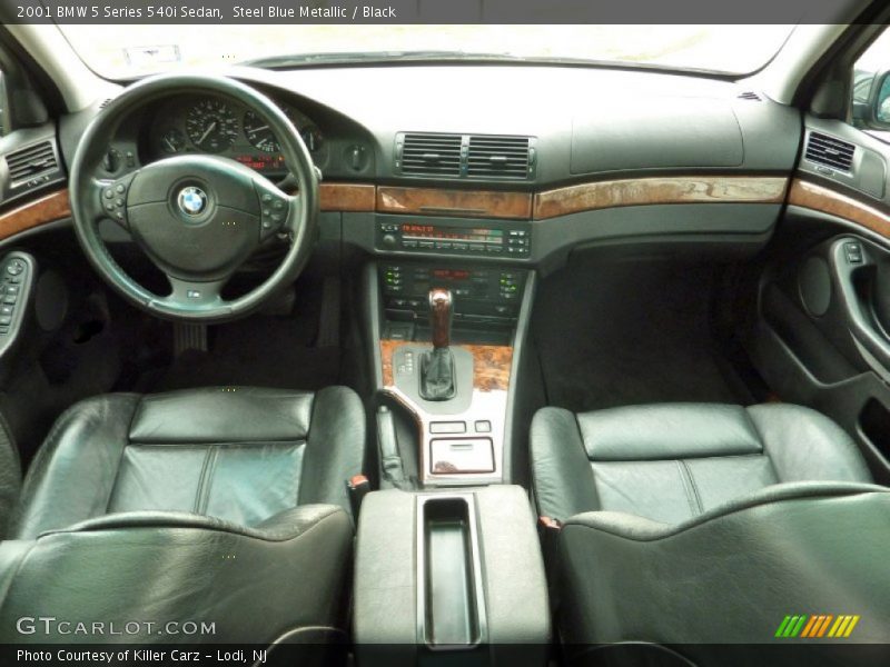Steel Blue Metallic / Black 2001 BMW 5 Series 540i Sedan