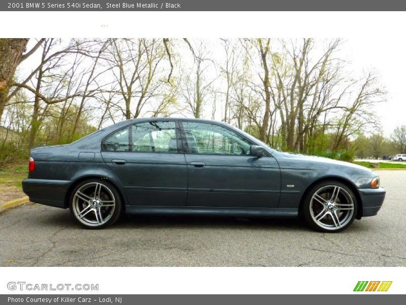 Steel Blue Metallic / Black 2001 BMW 5 Series 540i Sedan