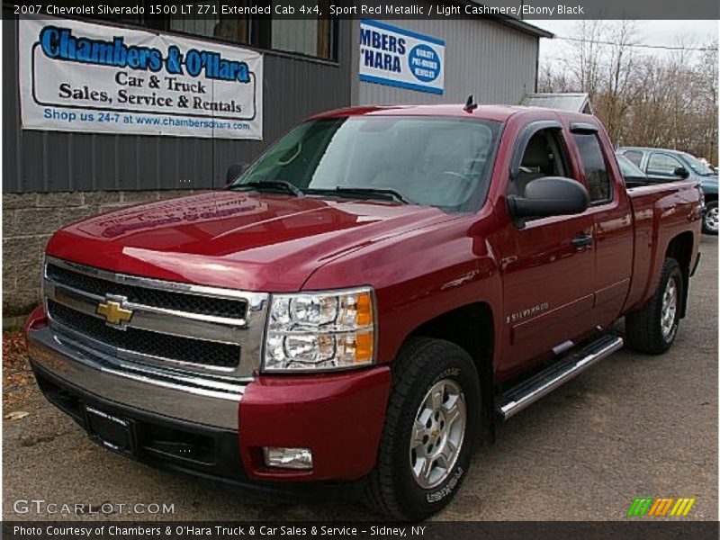 Sport Red Metallic / Light Cashmere/Ebony Black 2007 Chevrolet Silverado 1500 LT Z71 Extended Cab 4x4