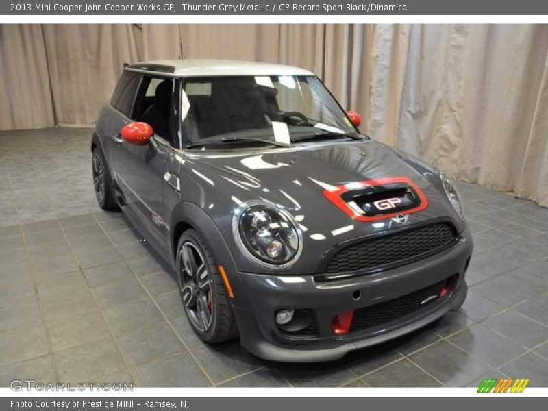 Thunder Grey Metallic / GP Recaro Sport Black/Dinamica 2013 Mini Cooper John Cooper Works GP