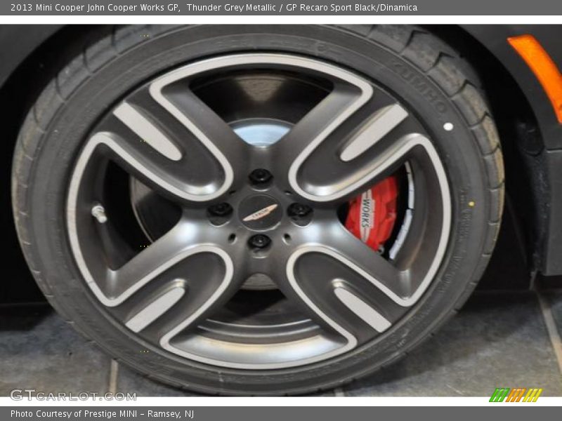 Thunder Grey Metallic / GP Recaro Sport Black/Dinamica 2013 Mini Cooper John Cooper Works GP
