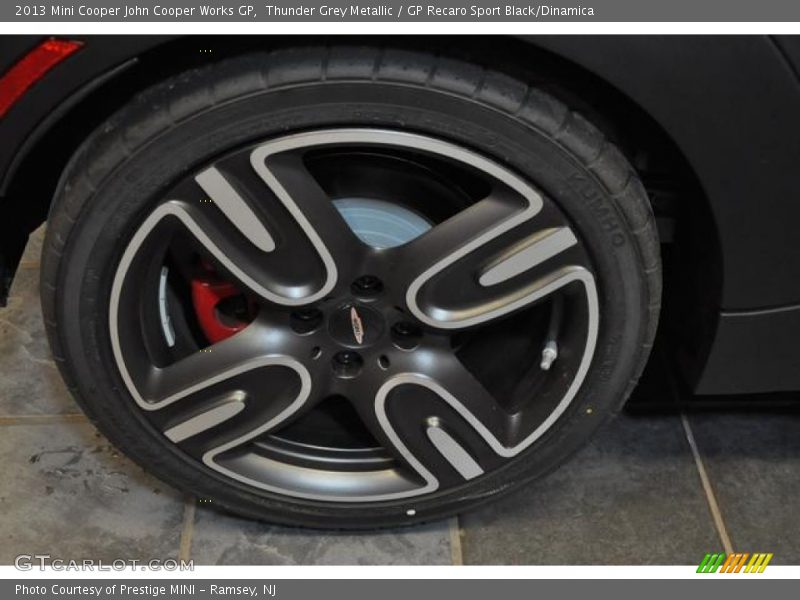 Thunder Grey Metallic / GP Recaro Sport Black/Dinamica 2013 Mini Cooper John Cooper Works GP