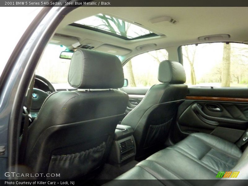 Steel Blue Metallic / Black 2001 BMW 5 Series 540i Sedan