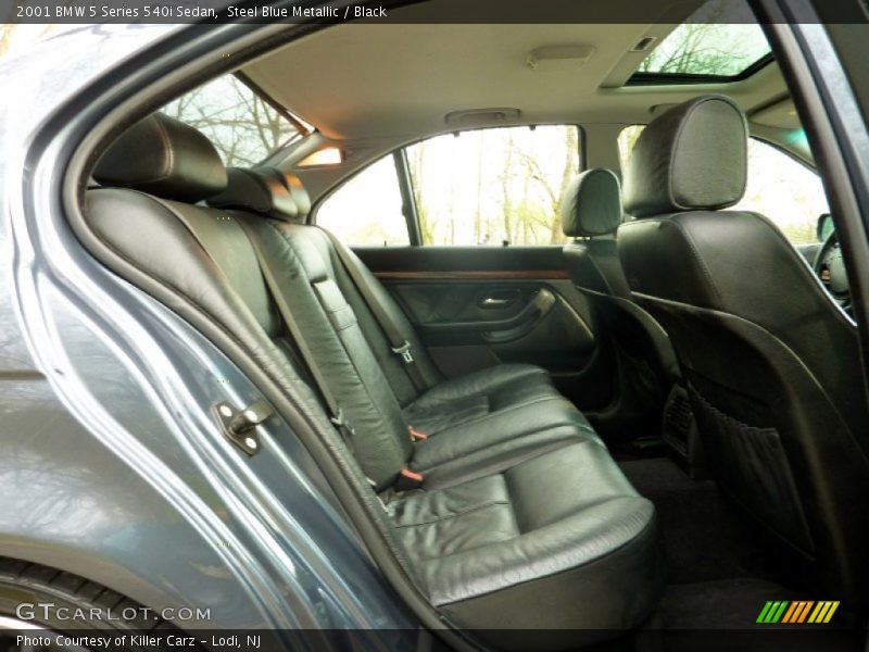 Steel Blue Metallic / Black 2001 BMW 5 Series 540i Sedan