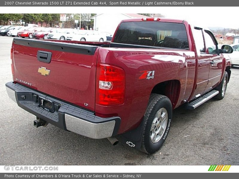 Sport Red Metallic / Light Cashmere/Ebony Black 2007 Chevrolet Silverado 1500 LT Z71 Extended Cab 4x4