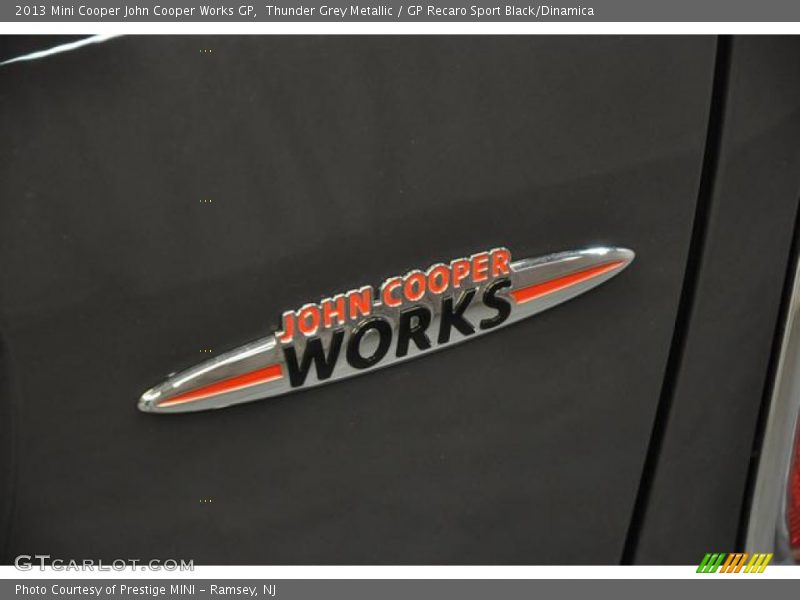 Thunder Grey Metallic / GP Recaro Sport Black/Dinamica 2013 Mini Cooper John Cooper Works GP